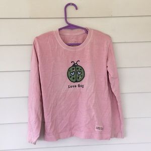 Life is Good Love Bug girls shirt